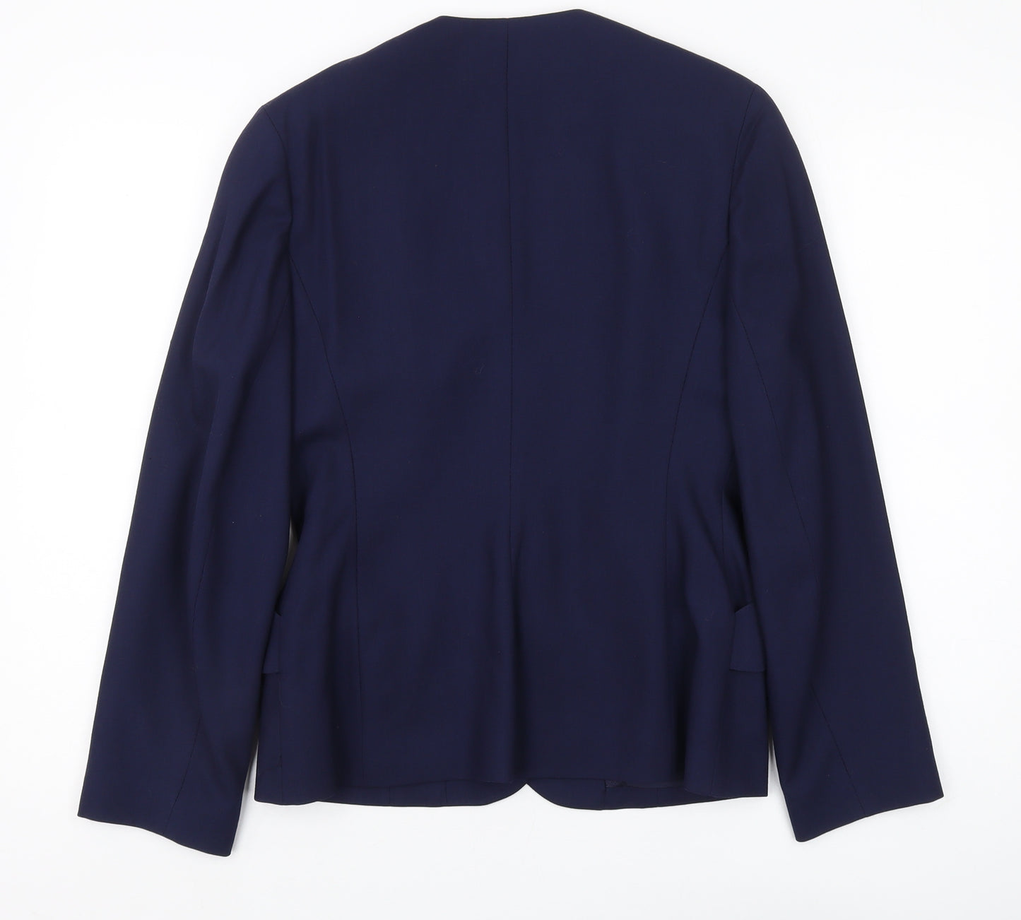 Laura Ashley Women's Blue Wool Blazer Size 10