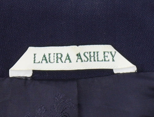 Laura Ashley Women's Blue Wool Blazer Size 10
