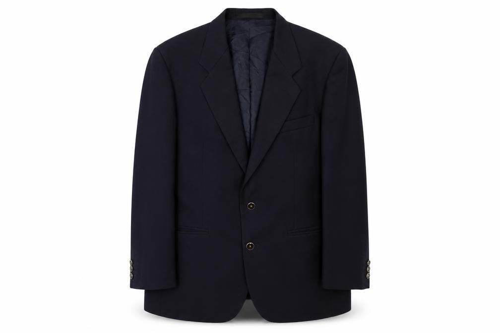 Front view of Centaur Men's Blue Blazer Size 40S Formal Wool
