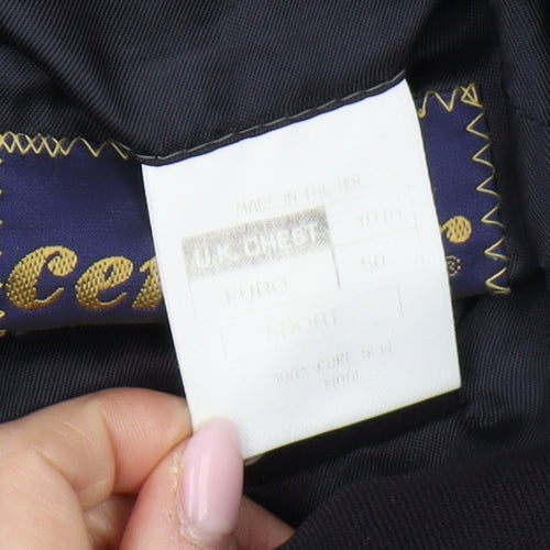 Centaur Men's Blue Blazer Size 40S Formal Wool