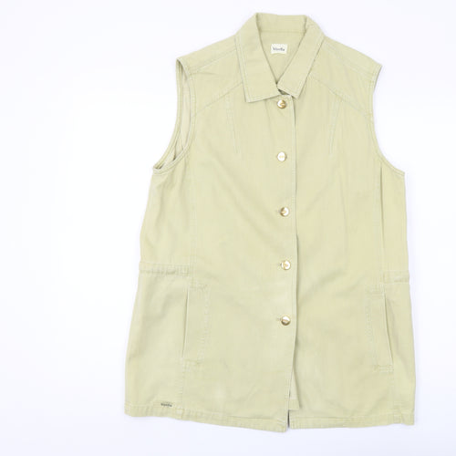 Viyella Beige Women's Waistcoat, Size 10, Classic Casual Style