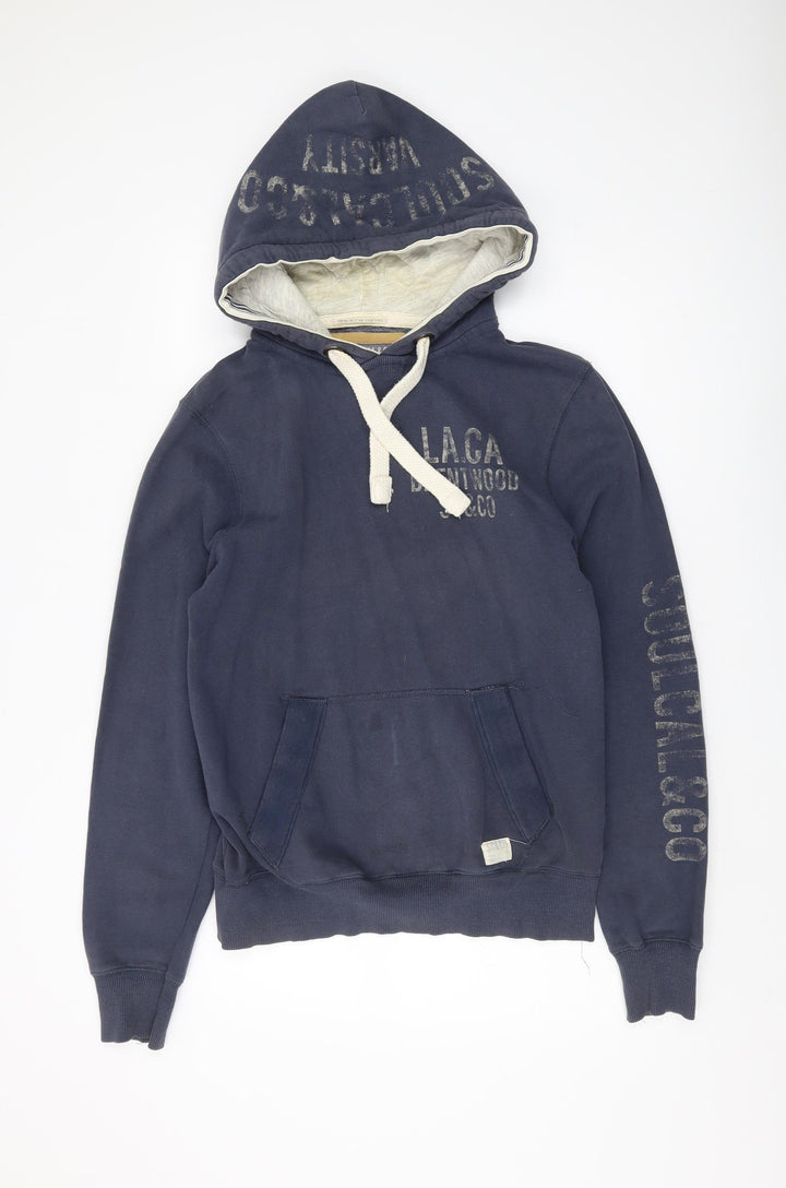 SoulCal & Co Men's Blue Hoodie S Pullover Logo
