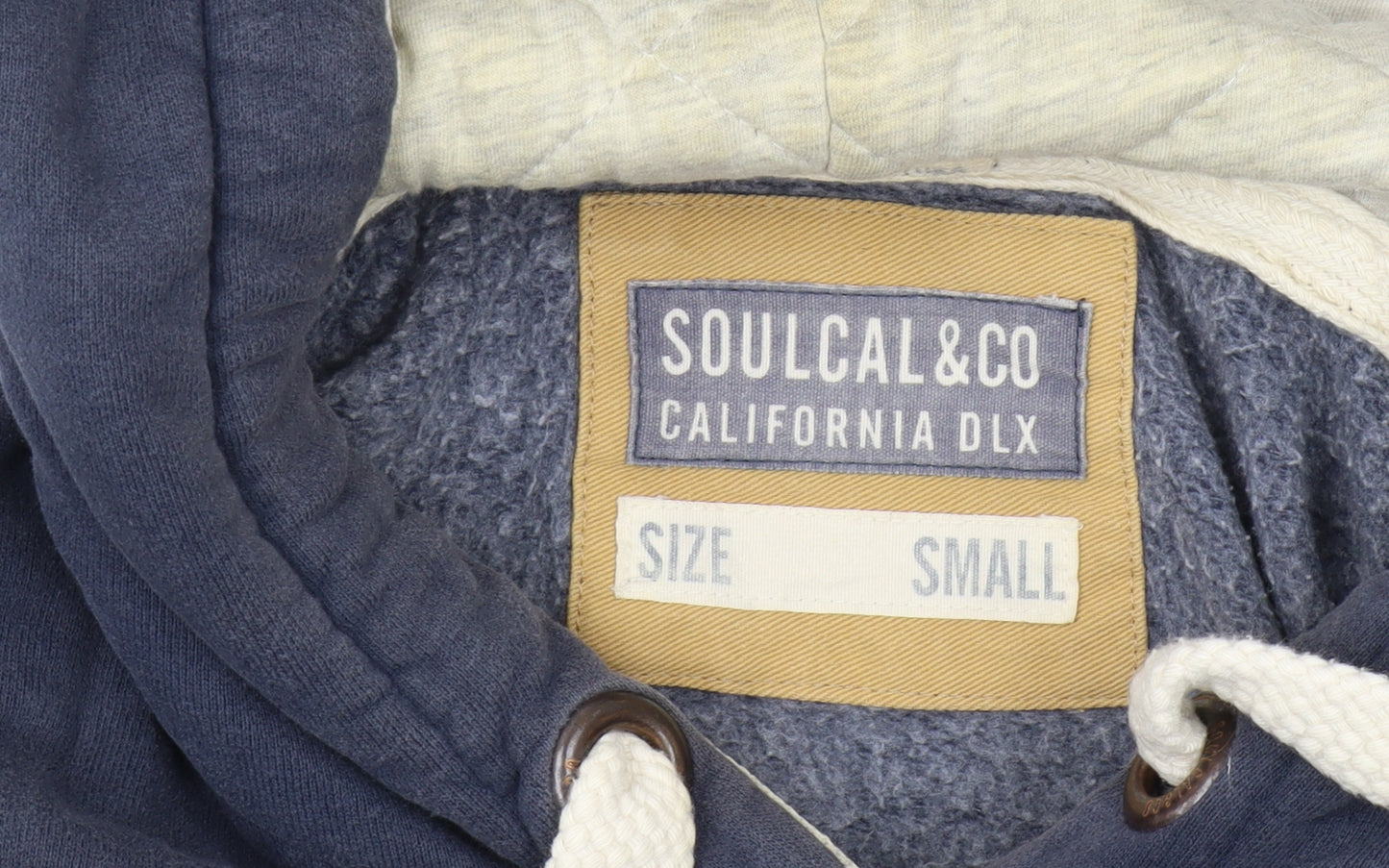 SoulCal & Co Men's Blue Hoodie S Pullover Logo