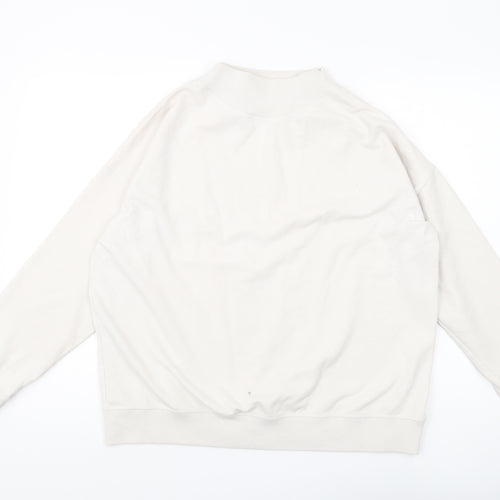 Jigsaw Women's White Pullover Sweatshirt M
