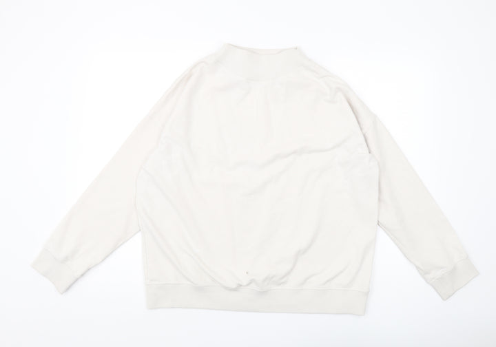 Jigsaw Women's White Pullover Sweatshirt M
