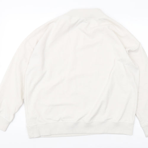 Jigsaw Women's White Pullover Sweatshirt M