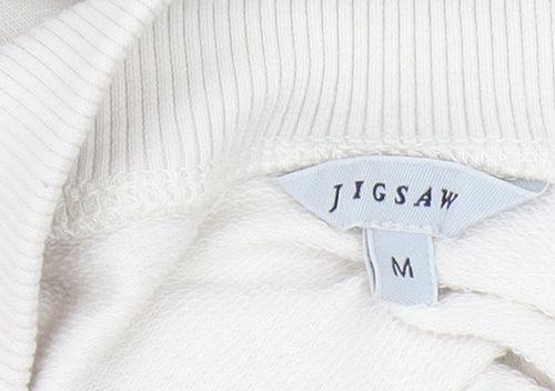 Jigsaw Women's White Pullover Sweatshirt M