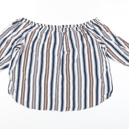 Jacqueline de Yong Women's Multicoloured Striped Blouse
