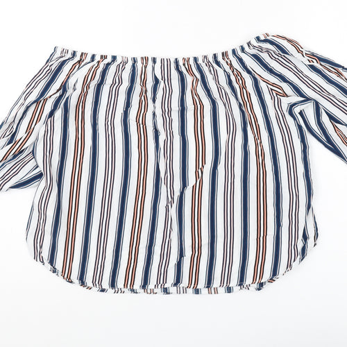 Jacqueline de Yong Women's Multicoloured Striped Blouse