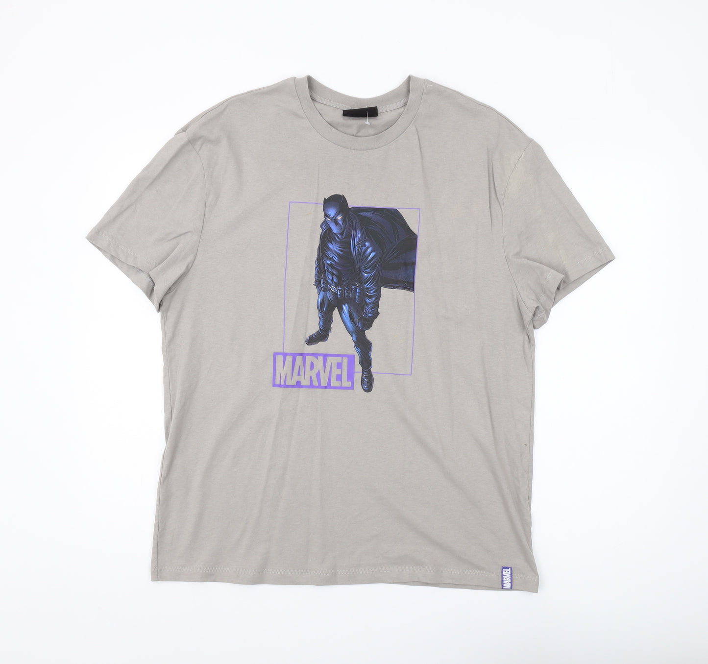 Marvel Men's Beige Black Panther T-Shirt Size M