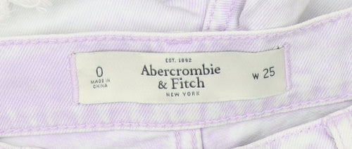 Abercrombie & Fitch Women's White Cut-Off Denim Shorts