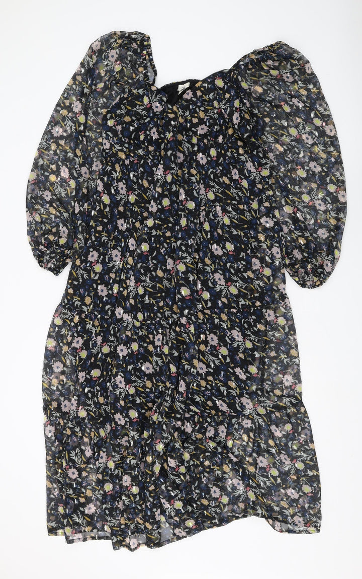 River Island Women's Floral A-Line Dress, Size 10