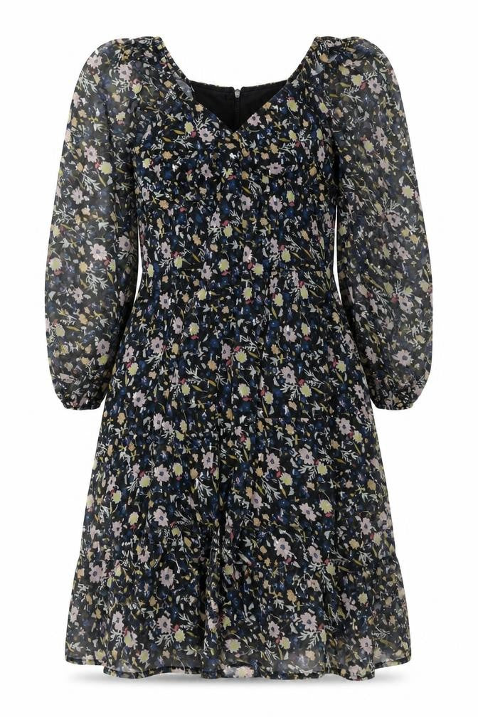 Front view of River Island Women's Floral A-Line Dress, size 10