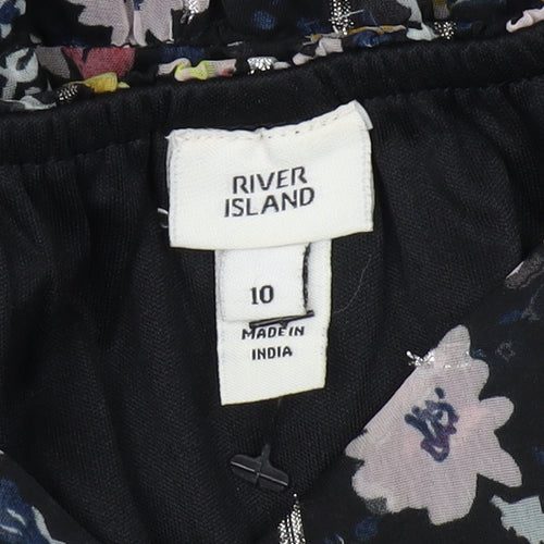 River Island Women's Floral A-Line Dress, Size 10