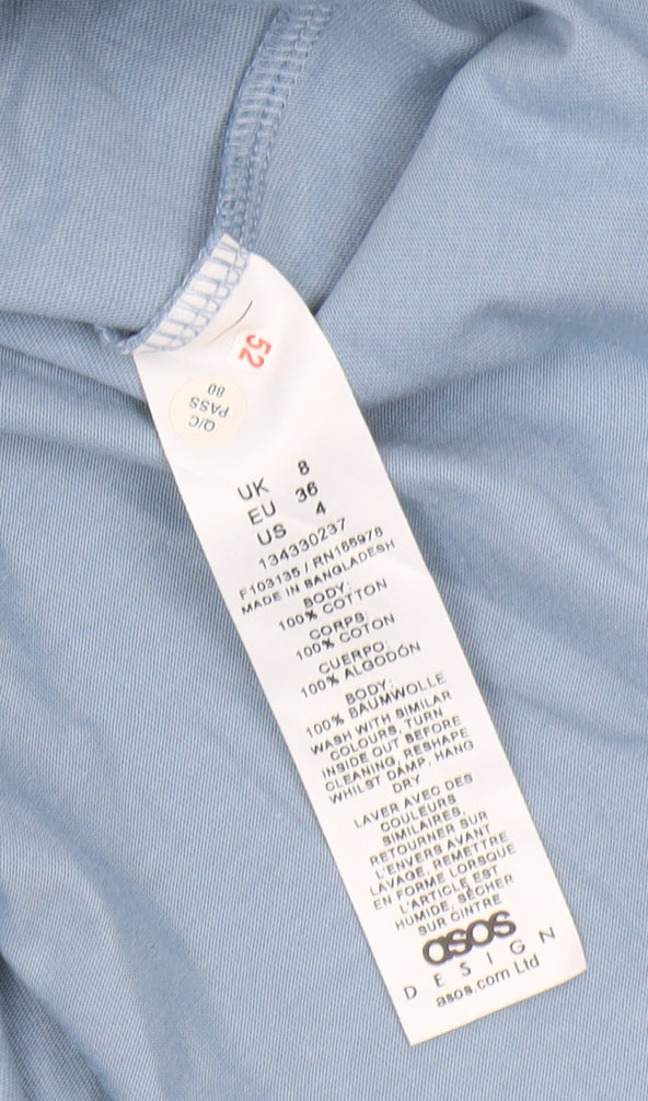 ASOS DESIGN Women's Blue Maxi Dress Size 8