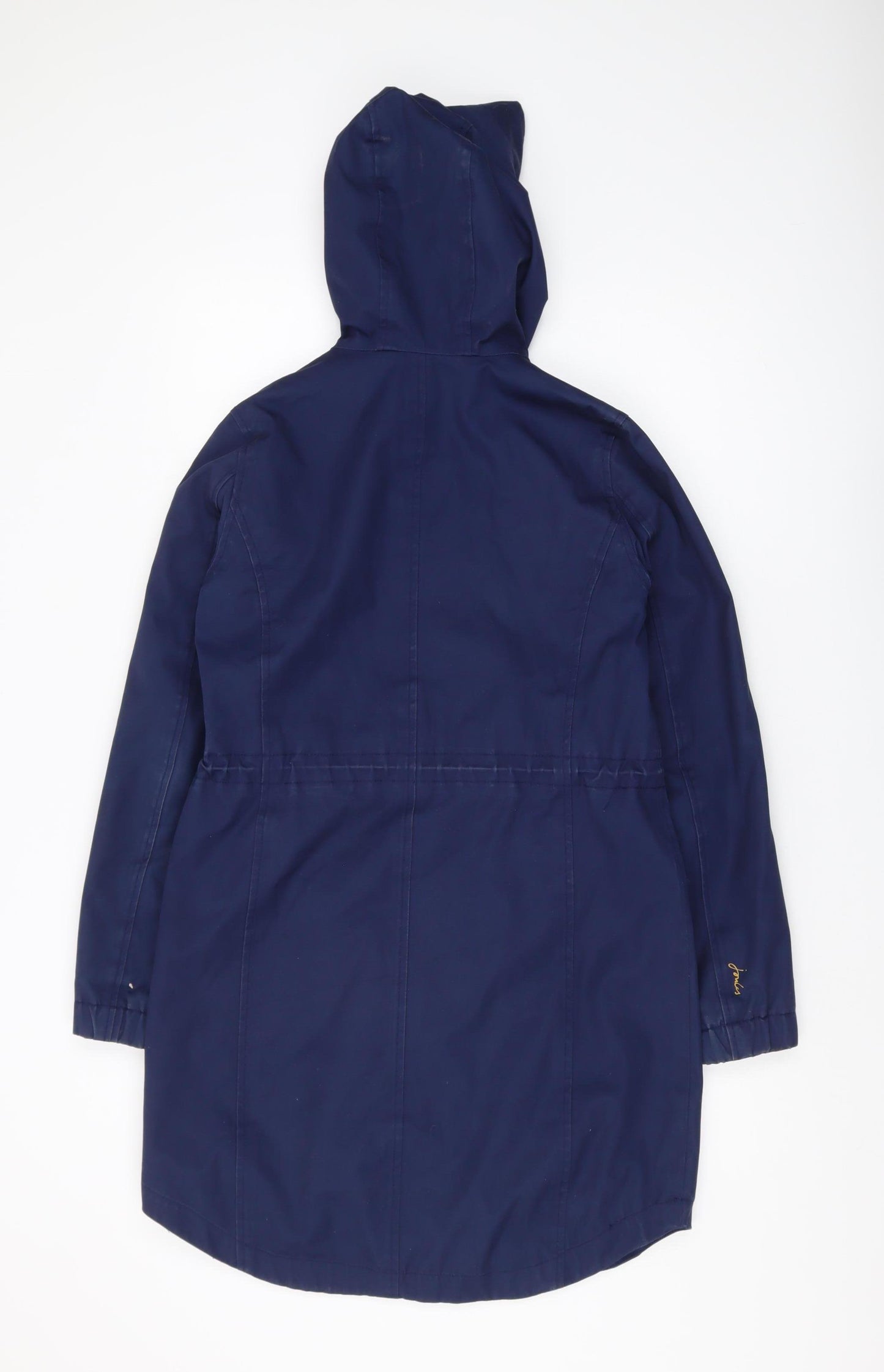 Joules Women's Blue Rain Coat Size 6 Waterproof Hooded