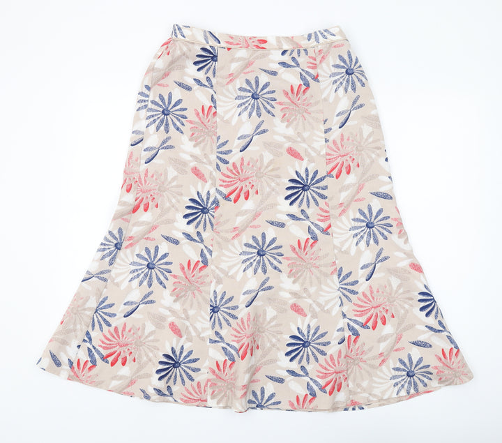 Eastex Women's Multicoloured Floral Midi Skirt