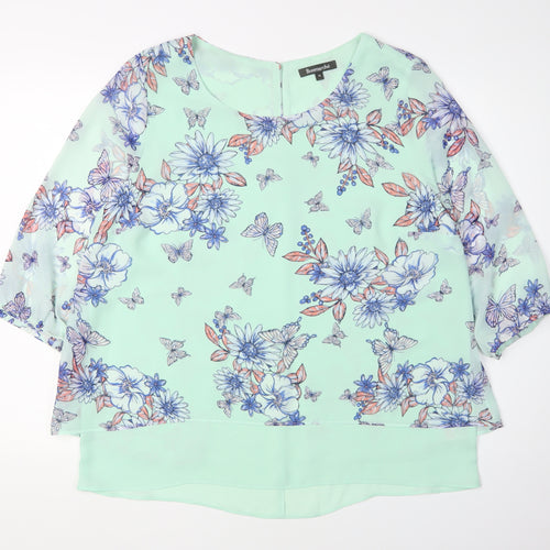 Bonmarché Women's Multicoloured Floral Blouse Size 16