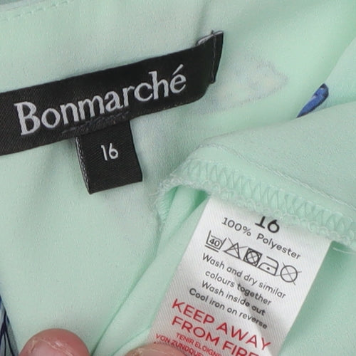 Bonmarché Women's Multicoloured Floral Blouse Size 16
