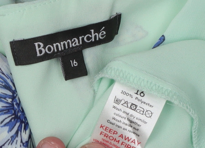 Bonmarché Women's Multicoloured Floral Blouse Size 16