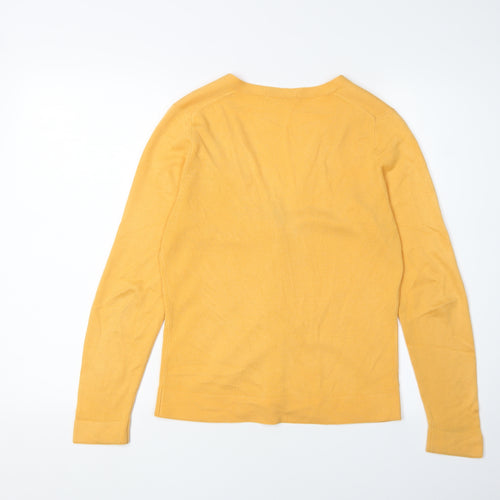 Marks and Spencer Womens Yellow V-Neck Cardigan Size 12