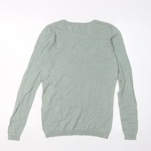 Vero Moda Women's Green XS Cotton Pullover Jumper
