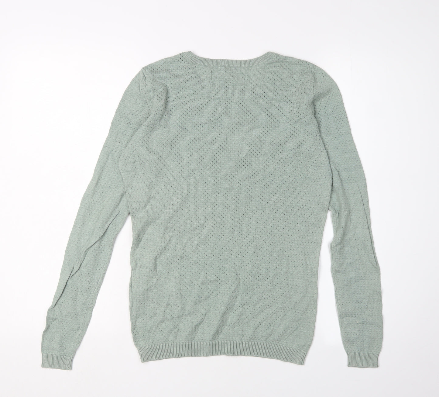Vero Moda Women's Green XS Cotton Pullover Jumper