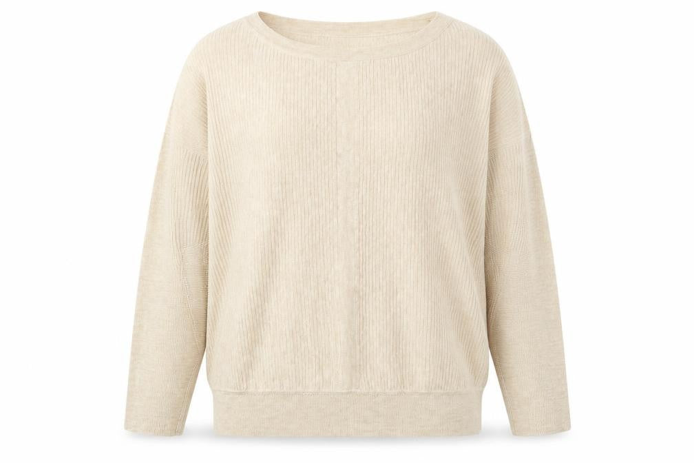 Front view of Sonder Studio Women's Beige jumper, size 14