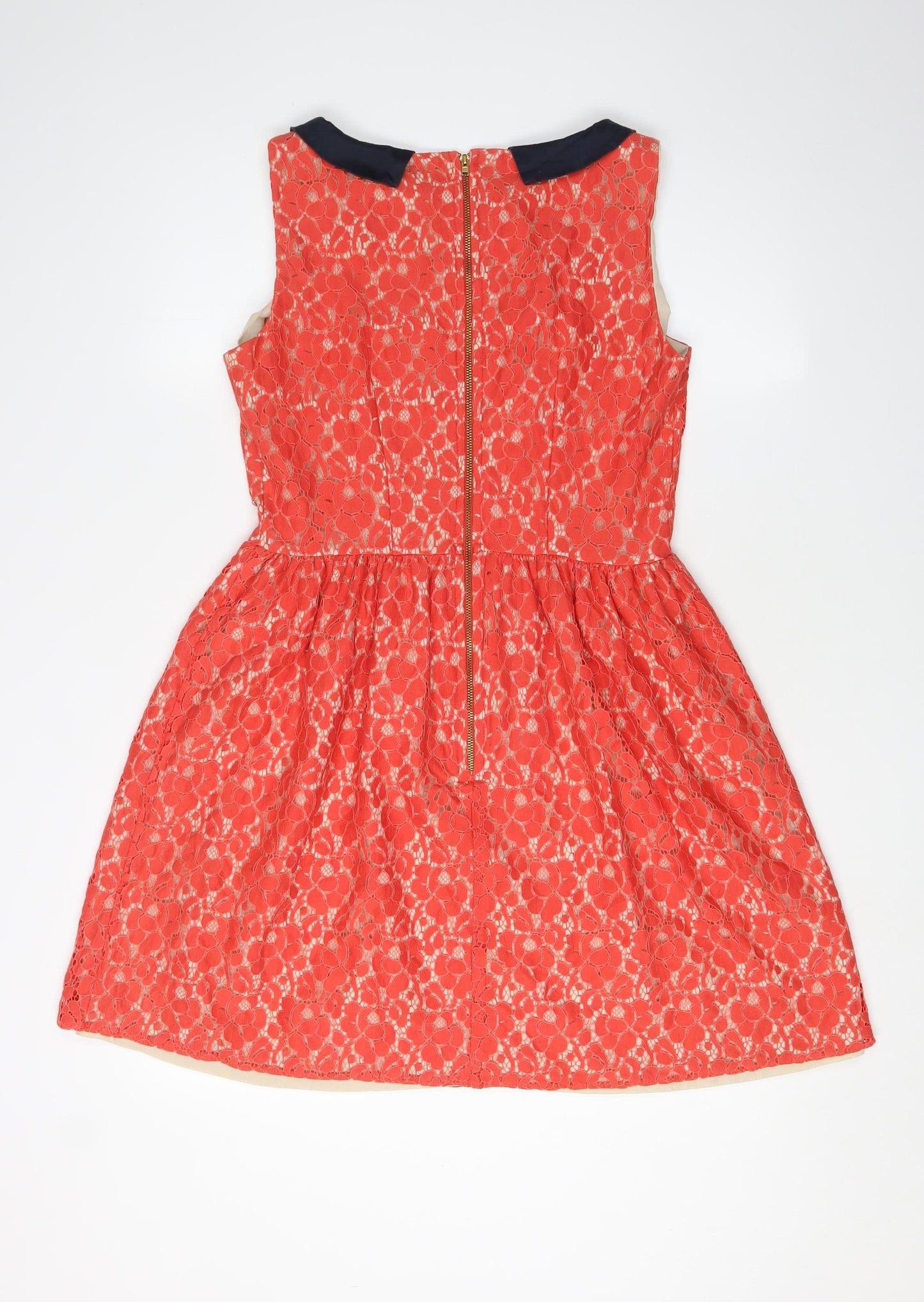 Closet Women's Red Lace Fit & Flare Dress Size 12