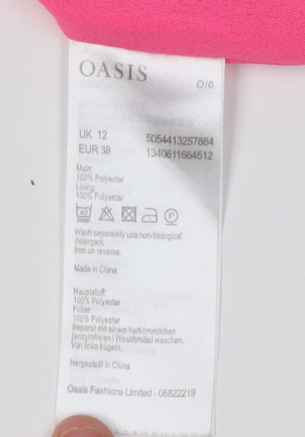 Oasis Women’s Pink Sleeveless V-Neck Tank Top Size 12