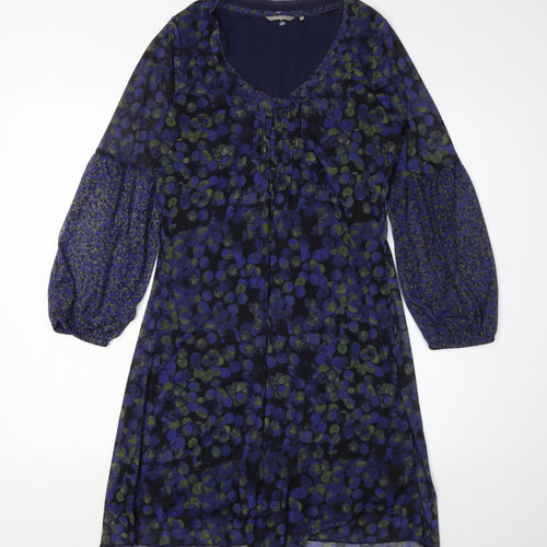 Sandwich Women's Blue Floral Shift Dress M