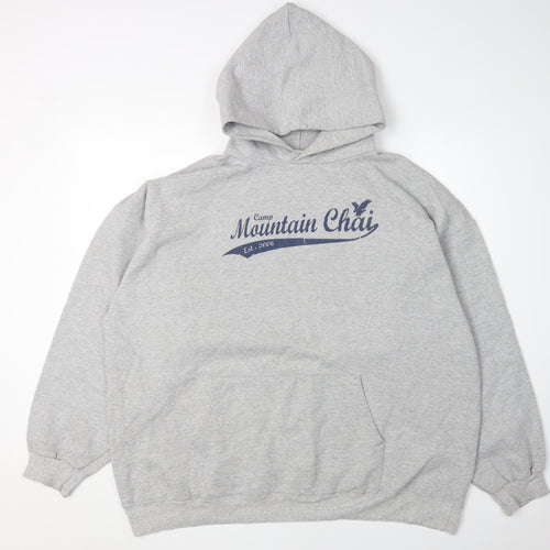 Hanes Men's Grey XL Pullover Hoodie with Graphic Print