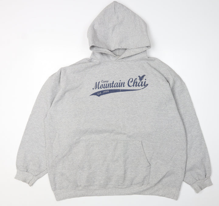 Hanes Men's Grey XL Pullover Hoodie with Graphic Print