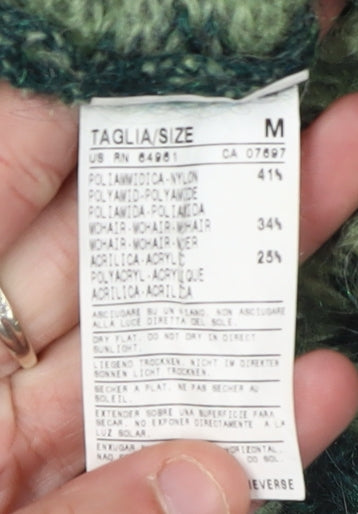 Sisley Women's Green Geometric Jumper Dress M