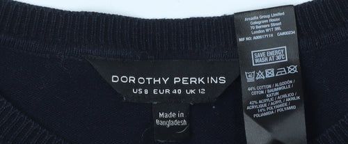 Dorothy Perkins Women's Multicoloured Striped Pullover Jumper - Size 12