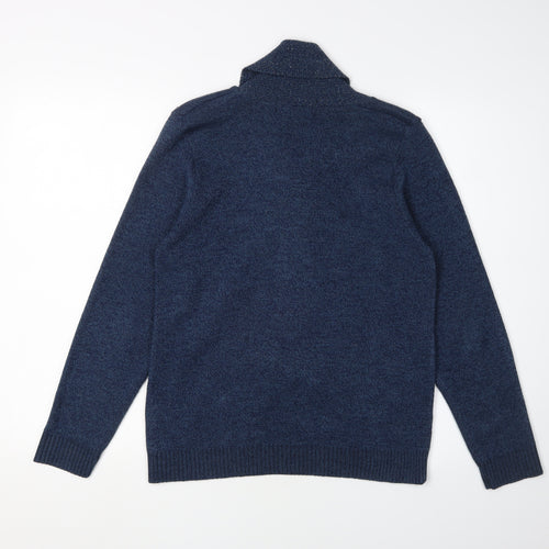 Autonomy Women's Blue High Neck Pullover Jumper - Size S