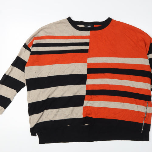Wallis Women's Multicoloured Striped Pullover, L