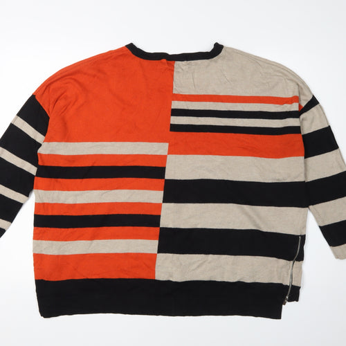 Wallis Women's Multicoloured Striped Pullover, L