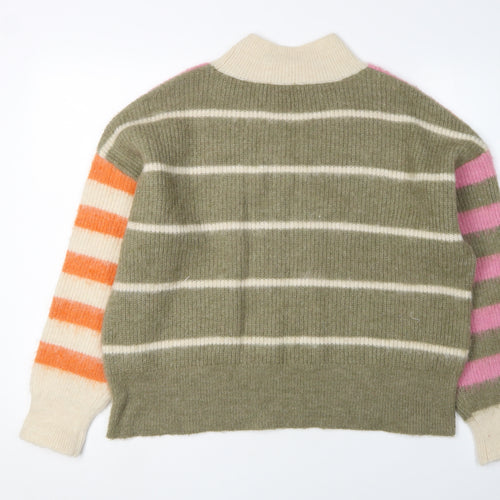 Esprit Women's Multicoloured Striped Pullover, Size L