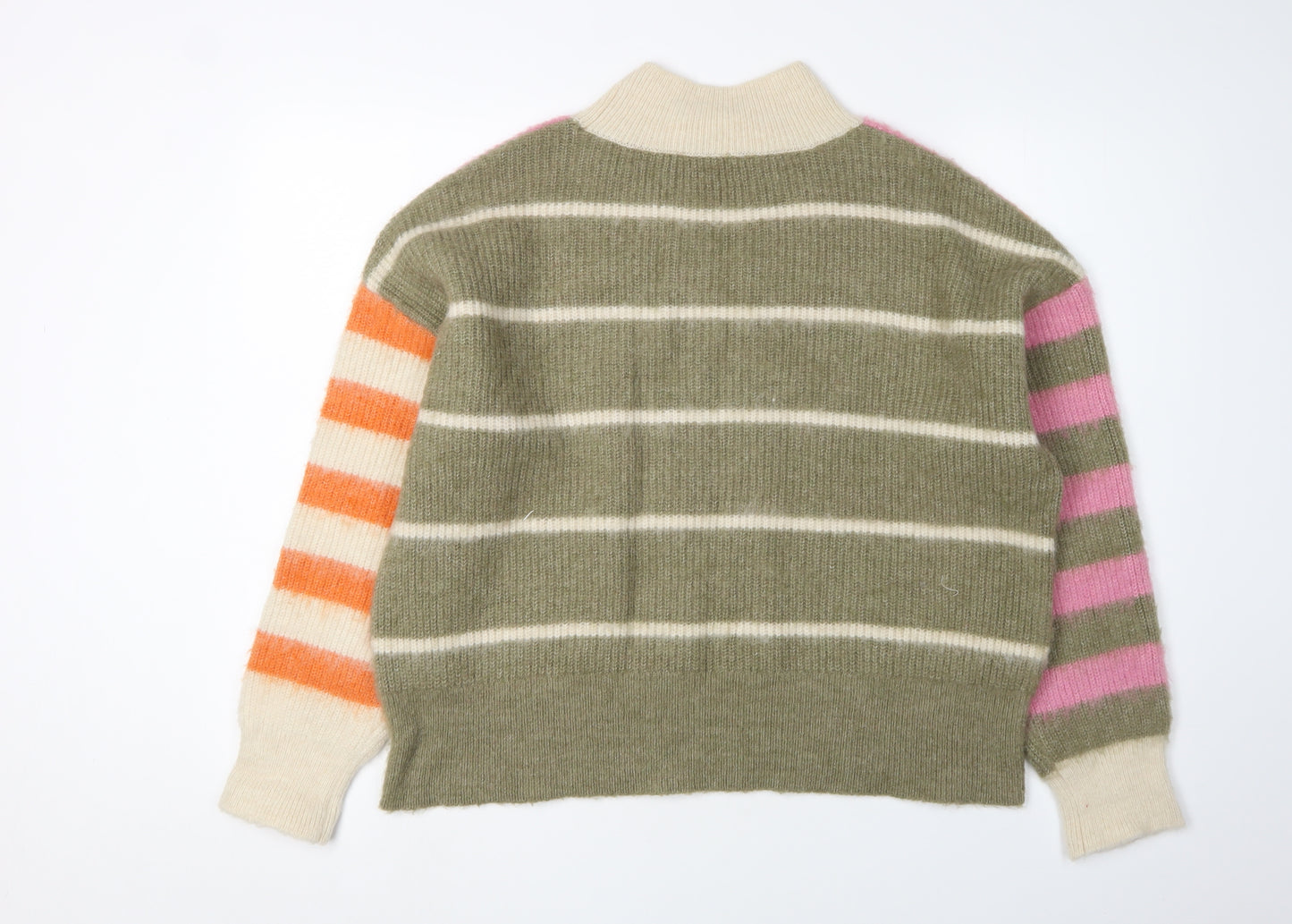 Esprit Women's Multicoloured Striped Pullover, Size L