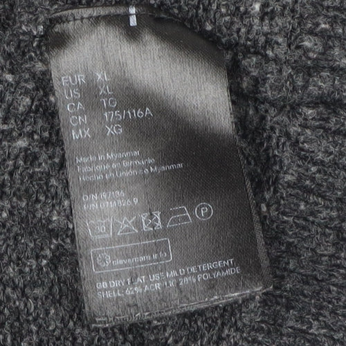 H&M Women Black XL Knit Crew Neck Pullover Jumper