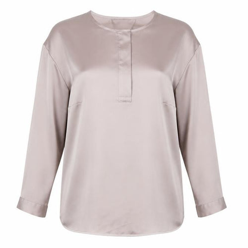 Marks and Spencer Beige Blouse UK 8 Women Long Sleeve