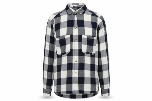 Front view of Abercrombie & Fitch Women's Multicoloured Check Button-Up XS