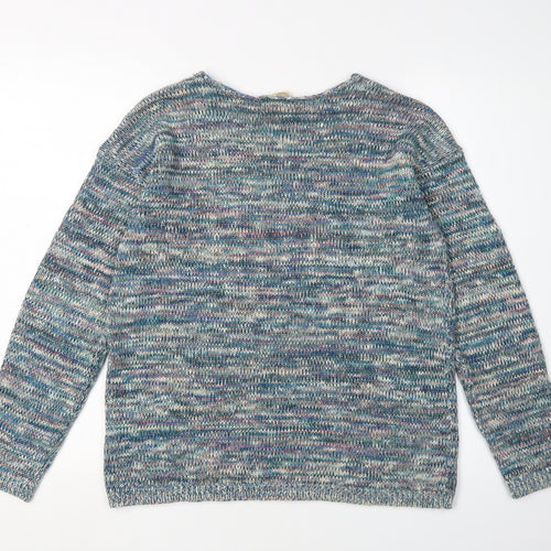 Esprit Women's Multicoloured V-Neck Pullover Jumper