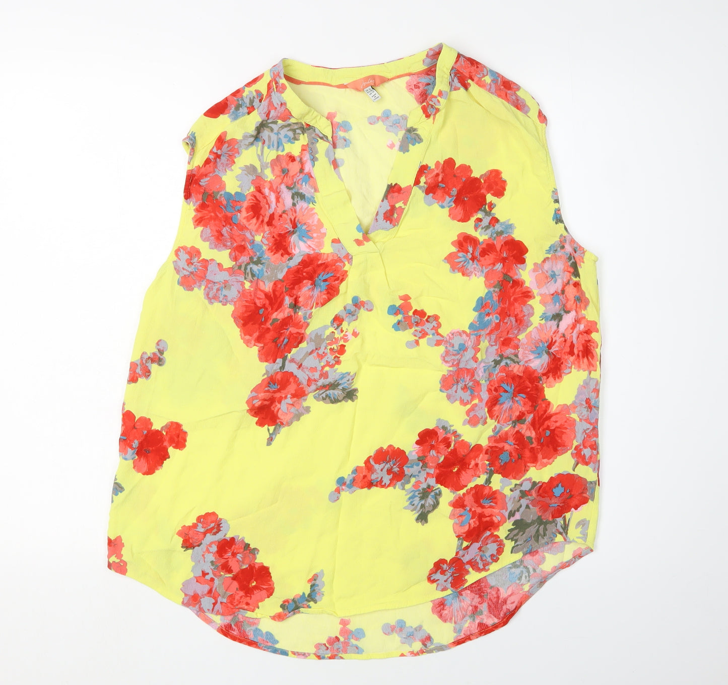 Joules Floral Sleeveless Blouse, Size 16, Women's