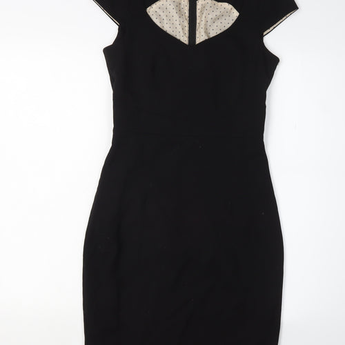 H&M Women's Black Sheath Dress Size 6