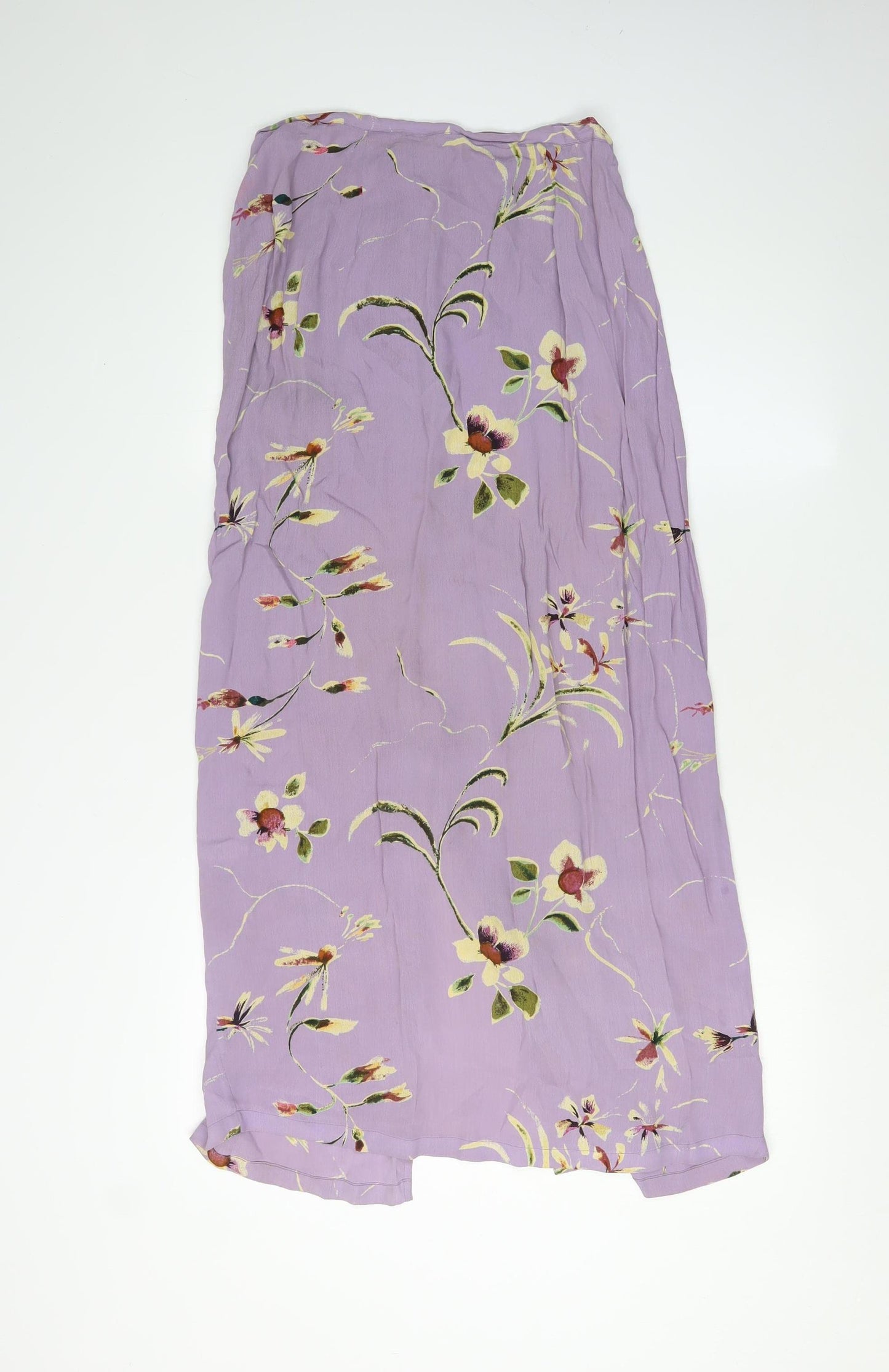 Monsoon Women's Purple Floral Long Skirt, Size 12