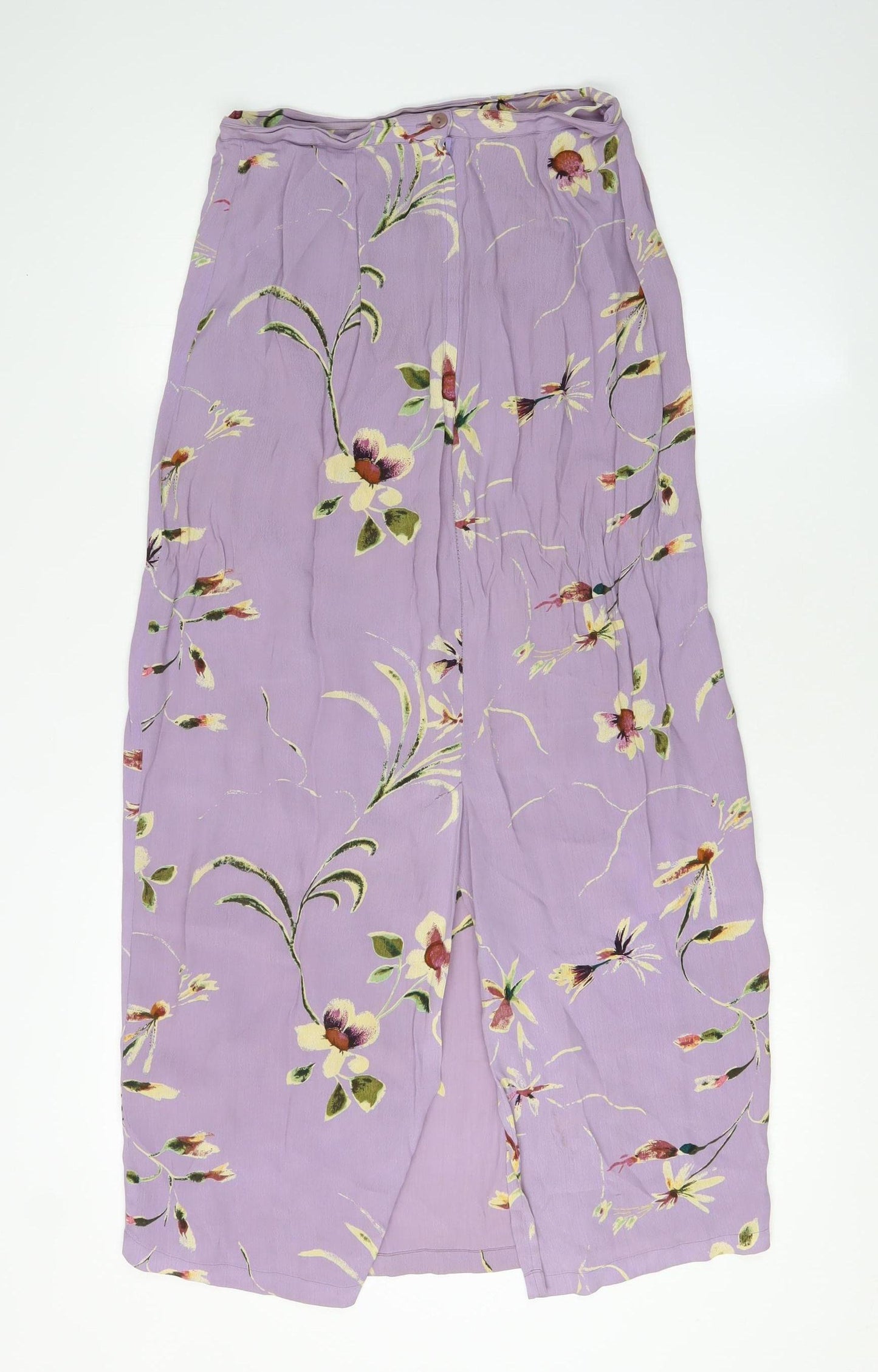 Monsoon Women's Purple Floral Long Skirt, Size 12