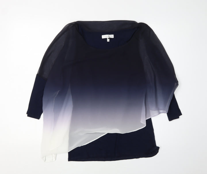 John Rocha Women's Blue Tunic, Size 10, Classic Style