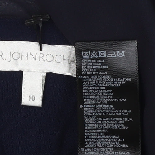 John Rocha Women's Blue Tunic, Size 10, Classic Style